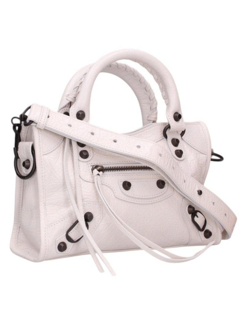 Balenciaga Le City Mini Arena Lambskin Shoulder Bag